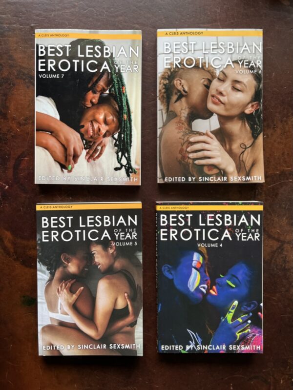 🎉 FOUR BOOKS! Best Lesbian Erotica Volumes 4 + 5 + 6 + 7 AND a Spicy Card