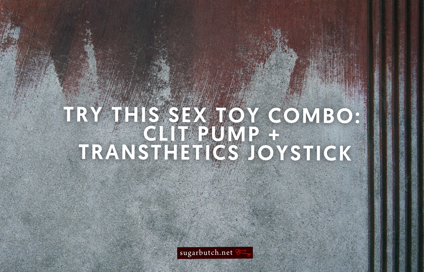 Try This Sex Toy Combo: Clit Pump + Transthetics Joystick - Sugarbutch